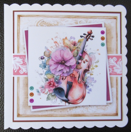 Music Lovers Card & Topper Set by Davina Rundle
