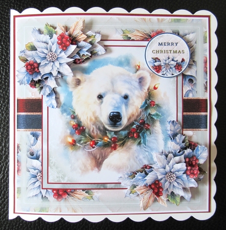 Cute Christmas Polar Bear Mini Page Kit by Davina Rundle