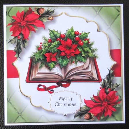 Mixed Red Poinsettia With Decoupage Multi Topper Kit by Davina Rundle