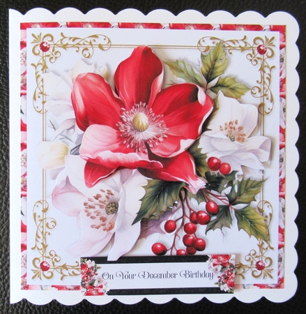 Winter Bouquet Drama 8x8 inch Bumper Set No.1 by Davina Rundle