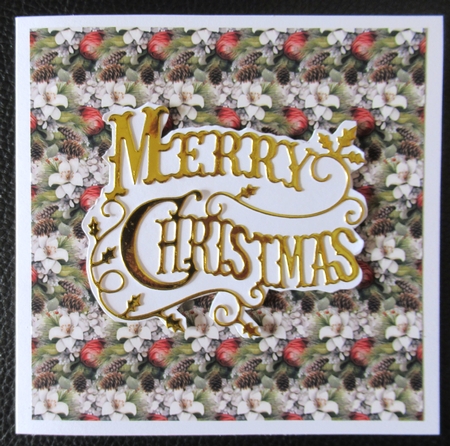 Winter Bouquet 12x12 inch Backing Paper by Davina Rundle