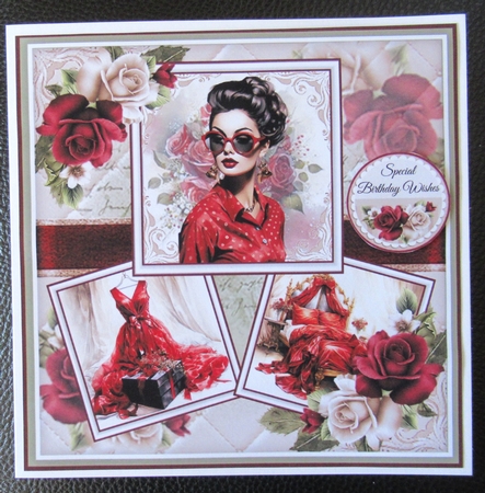 Lady In Red 02 Mini Page Kit by Davina Rundle