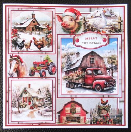 Christmas On The Farm Mini Page Kit by Davina Rundle