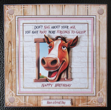 Dont nag about your age 7x7ins Topper by Davina Rundle