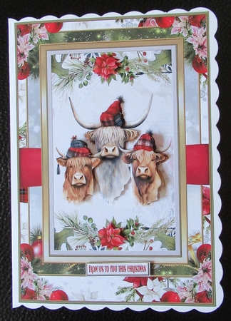 From us to you this Christmas A5 Topper 1 by Davina Rundle