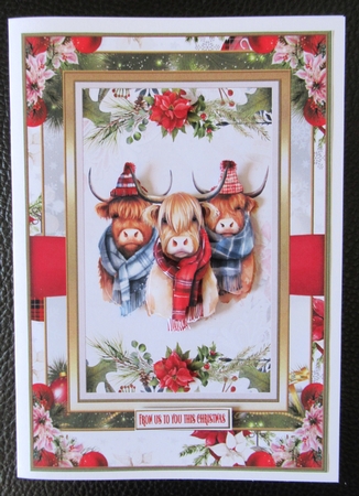 From us to you this Christmas A5 Topper 2 by Davina Rundle