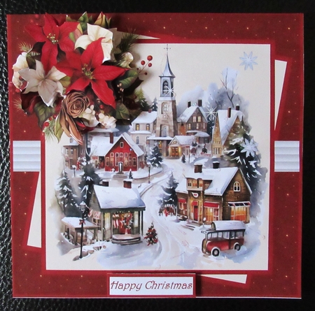 Christmas in the town 7x7 by Davina Rundle
