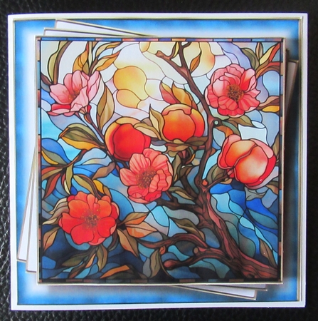 Gorgeous Stained Glass Flowers 5 Multi Topper Kit by Davina Rundle