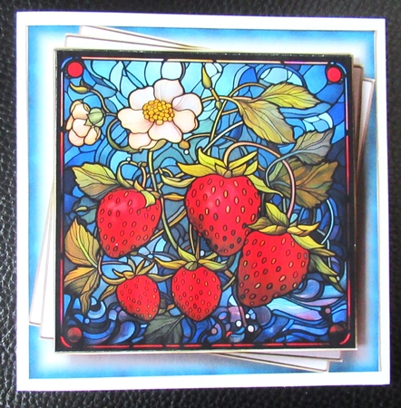 Gorgeous Stained Glass Flowers 6 Multi Topper Kit by Davina Rundle