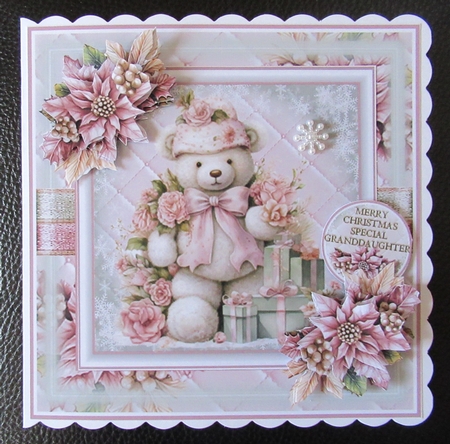 Cute Pink Christmas Mini Page Kit by Davina Rundle