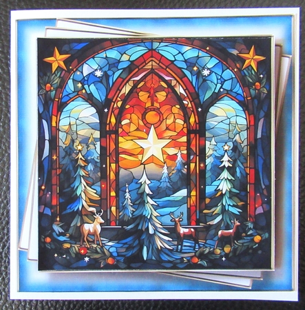 Mixed Christmas Stained Glass 1 Multi Topper Kit by Davina Rundle