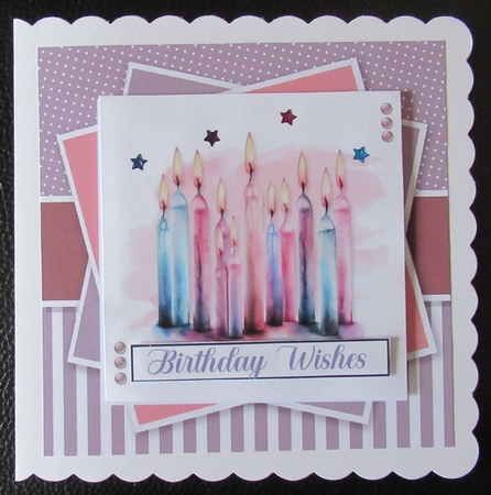 Pretty Pink Celebration Card & Toppers Set by Davina Rundle