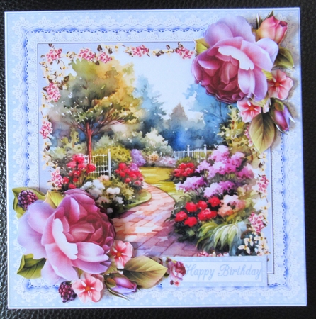 8x8 The garden walk choice of two scenes mini kit by Davina Rundle