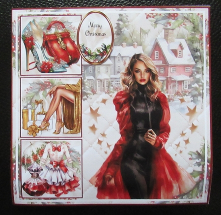 A Fashionable Christmas 02 Mini Page Kit by Davina Rundle