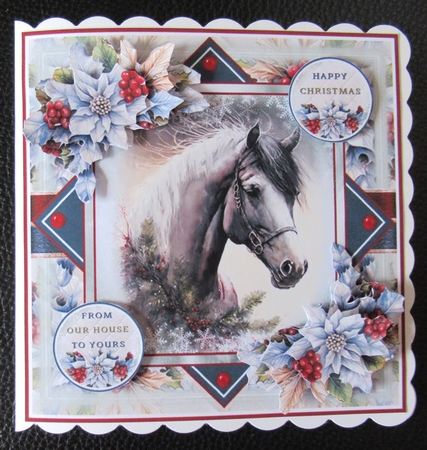 Beautiful Winter Horse Mini Page Kit by Davina Rundle