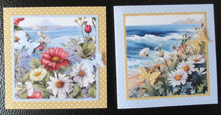 Pretty Seaside Flowers Toppers 1 by Davina Rundle