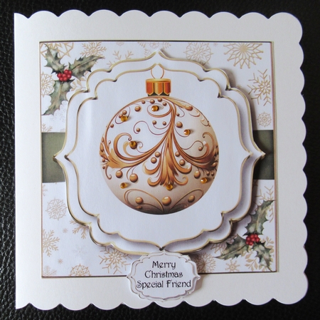 Vintage Christmas Bauble 3 Multi Topper Kit by Davina Rundle