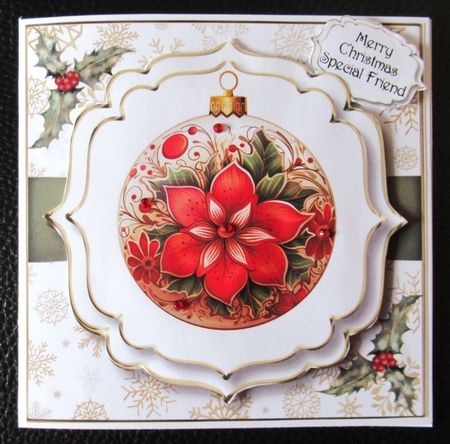 Vintage Christmas Bauble 3 Multi Topper Kit by Davina Rundle