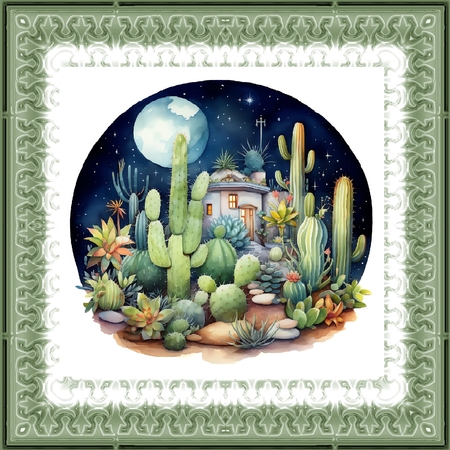 Cactuses BG by Davina Rundle