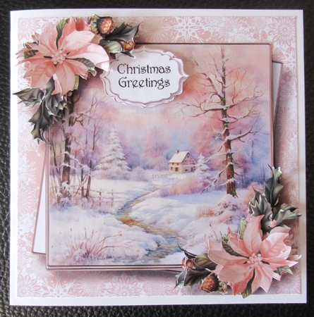 Beautiful Pastel Winter Scenes With Decoupage Multi Topper Kit by Davina Rundle