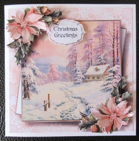 Beautiful Pastel Winter Scenes With Decoupage Multi Topper Kit by Davina Rundle