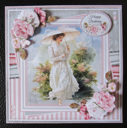 Beautiful Parasol Lady 03 Mini Page Kit by Davina Rundle