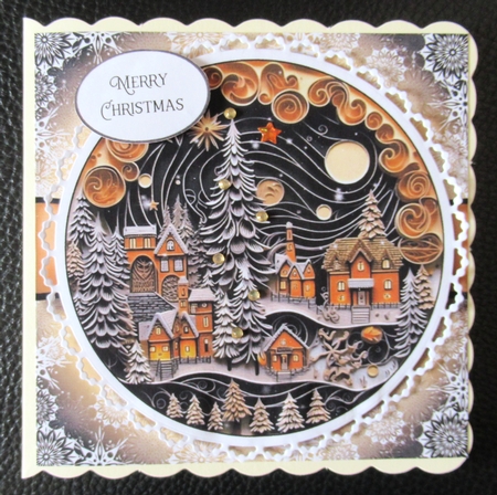 Mixed Black & Gold 3D Quilling Christmas Multi Topper Kit by Davina Rundle