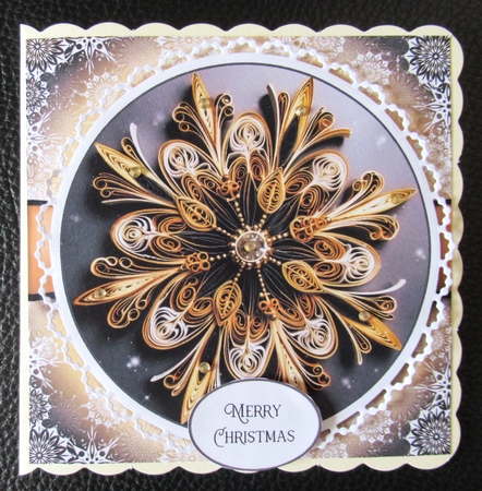 Mixed Black & Gold 3D Quilling Christmas Multi Topper Kit by Davina Rundle