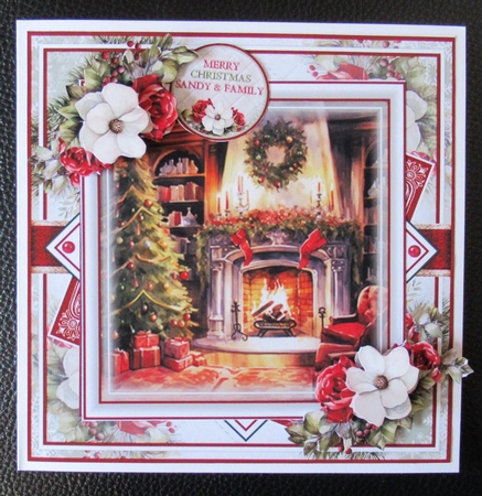 Cozy Christmas Fireplace Mini Page Kit  by Davina Rundle