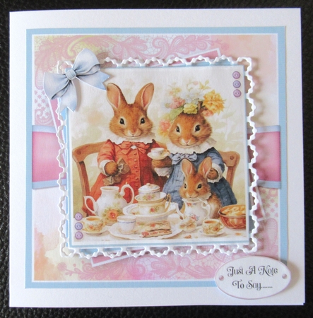 Tea Time Bunnies Toppers Set by Davina Rundle