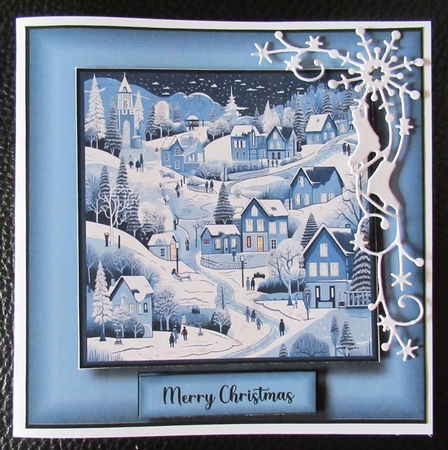 Vintage Folk Winter Landscape Multi Topper Kit by Davina Rundle