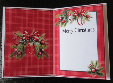 Merry Christmas Red Insert for Snowmen by Davina Rundle