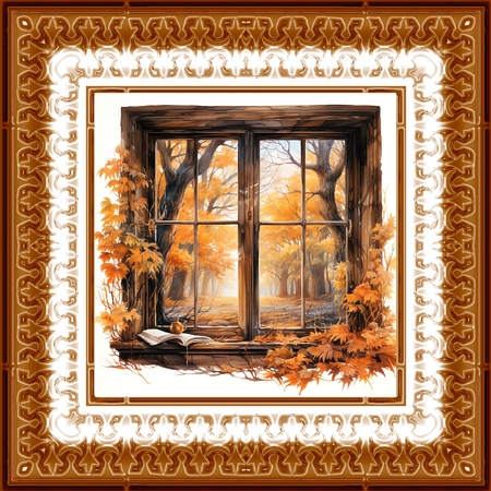 Autumn Windows BG by Davina Rundle