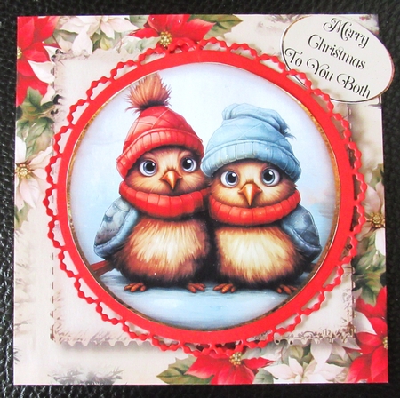 Cute Christmas Bird Couples Multi Topper Kit by Davina Rundle