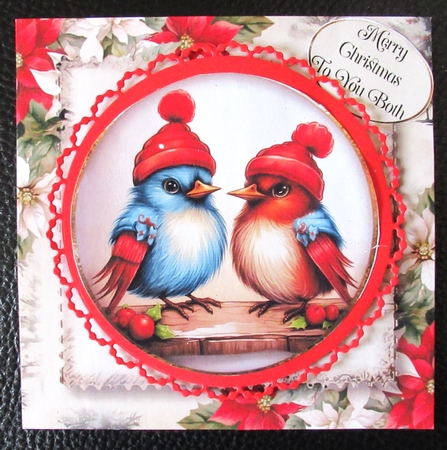 Cute Christmas Bird Couples Multi Topper Kit by Davina Rundle
