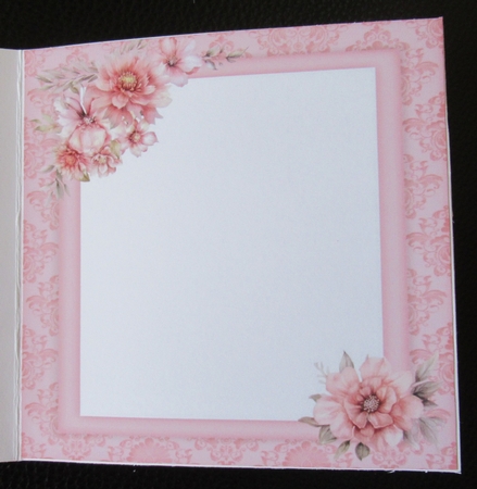 Square Pink Moth Blank Insert by Davina Rundle