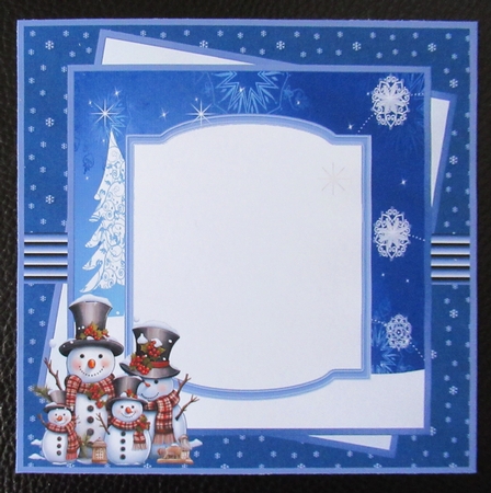 Snowmans Christmas insert by Davina Rundle