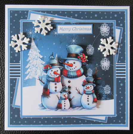 Snowman family by Davina Rundle
