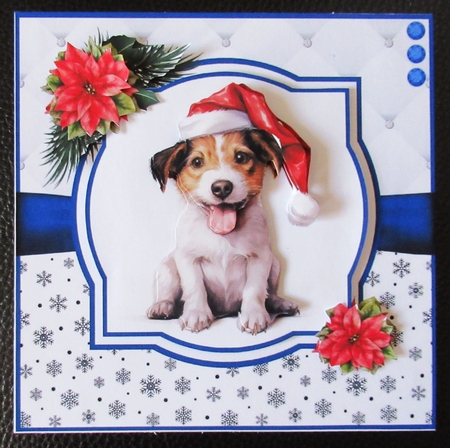 Christmas Jack Russell by Davina Rundle
