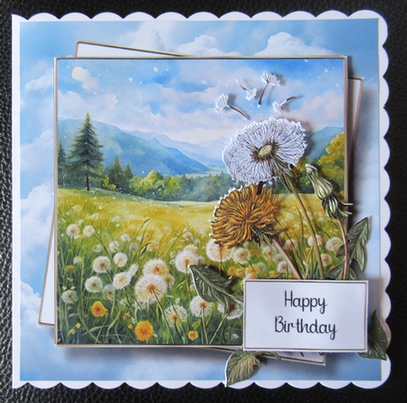 Watercolour Dandelion Field Multi Topper Kit by Davina Rundle