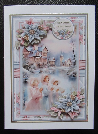 Vintage Pink Christmas Mini Page Kit by Davina Rundle