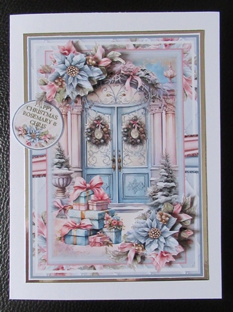 Vintage Pink Christmas 02 Mini Page Ki by Davina Rundle
