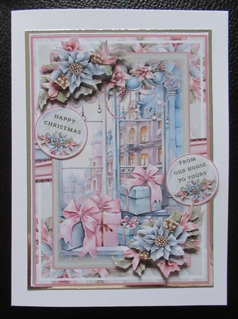 Vintage Pink Christmas 03 Mini Page Kit by Davina Rundle