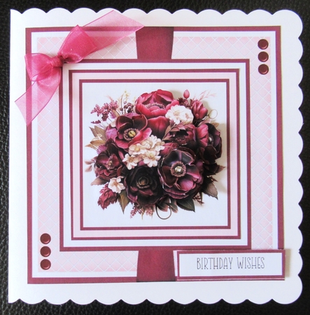 Burgundy Peony Bouquets by Davina Rundle