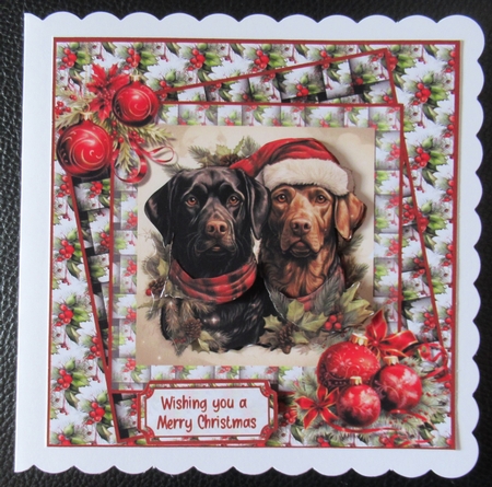 Labrador Christmas by Davina Rundle
