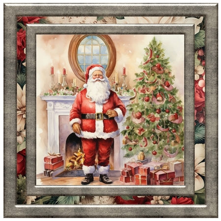 Santa scene card front 9 by Davina Rundle
