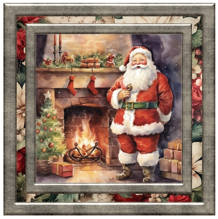 Santa scene card front 10 by Davina Rundle