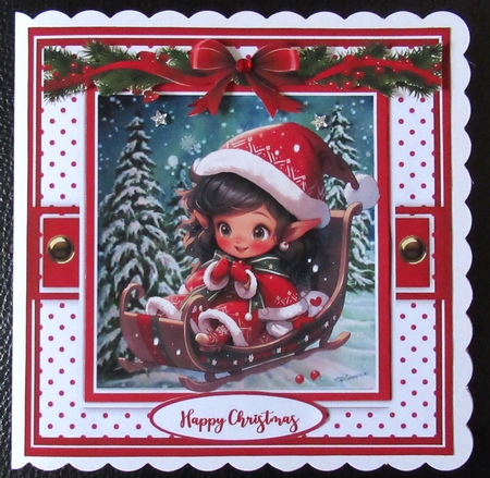 8x8 Mini Kit, Beautiful Christmas Elves by Davina Rundle