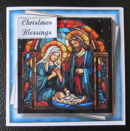 The Nativity Stained Glass Multi Topper Kit by Davina Rundle