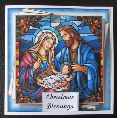 The Nativity Stained Glass Multi Topper Kit by Davina Rundle